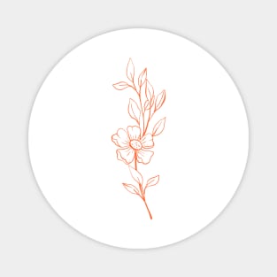 Orange flower Magnet